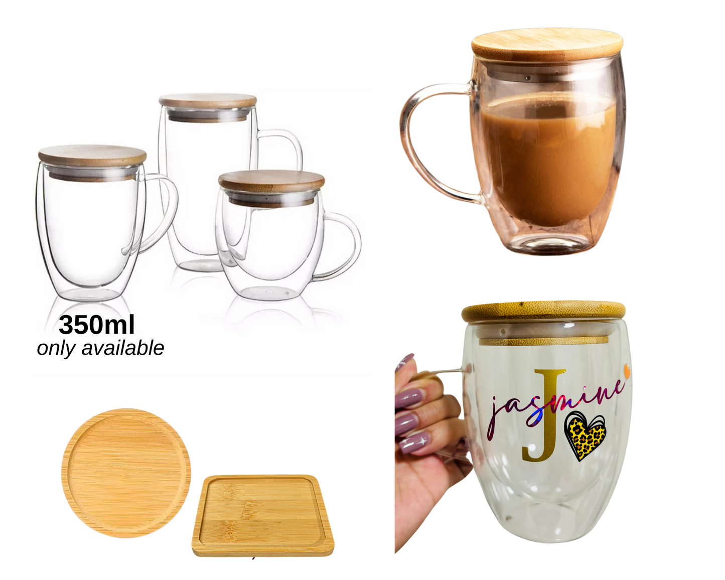 Double Layer Tea/Coffee Glass Mug