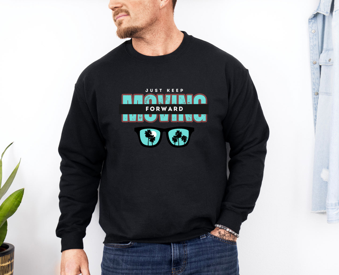 Just Keep Moving Forward Crewneck