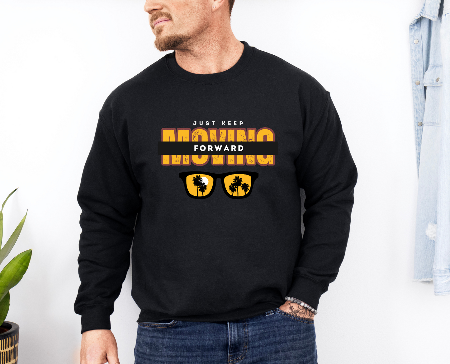 Just Keep Moving Forward Crewneck