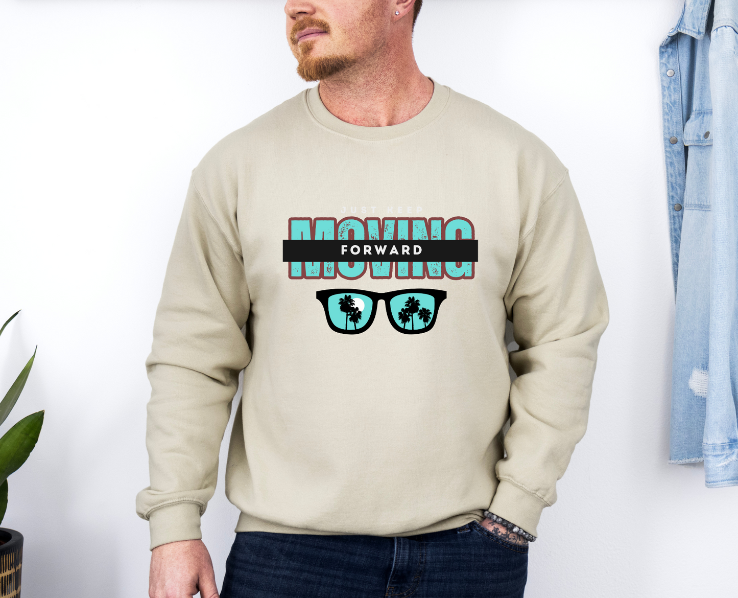 Just Keep Moving Forward Crewneck