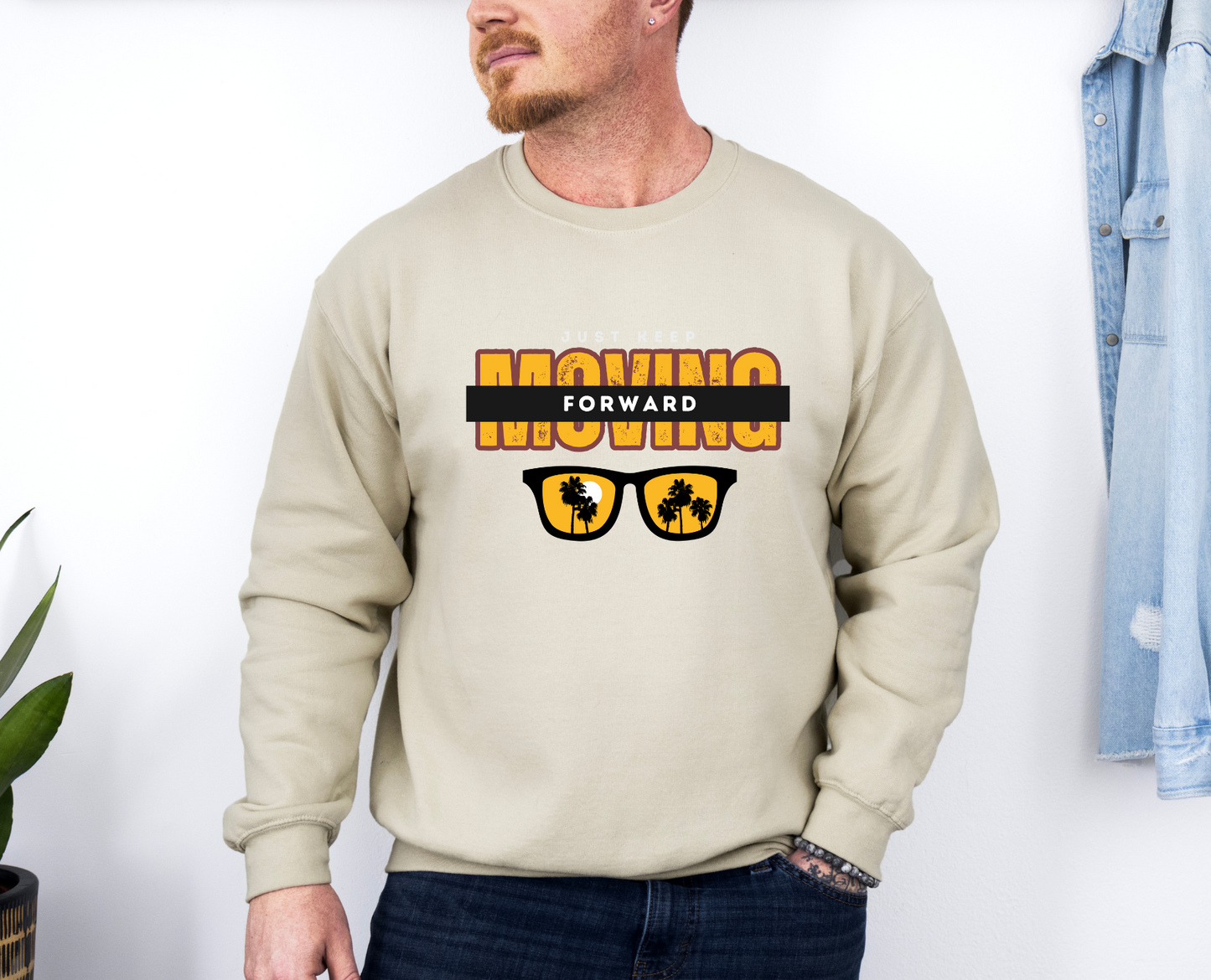 Just Keep Moving Forward Crewneck