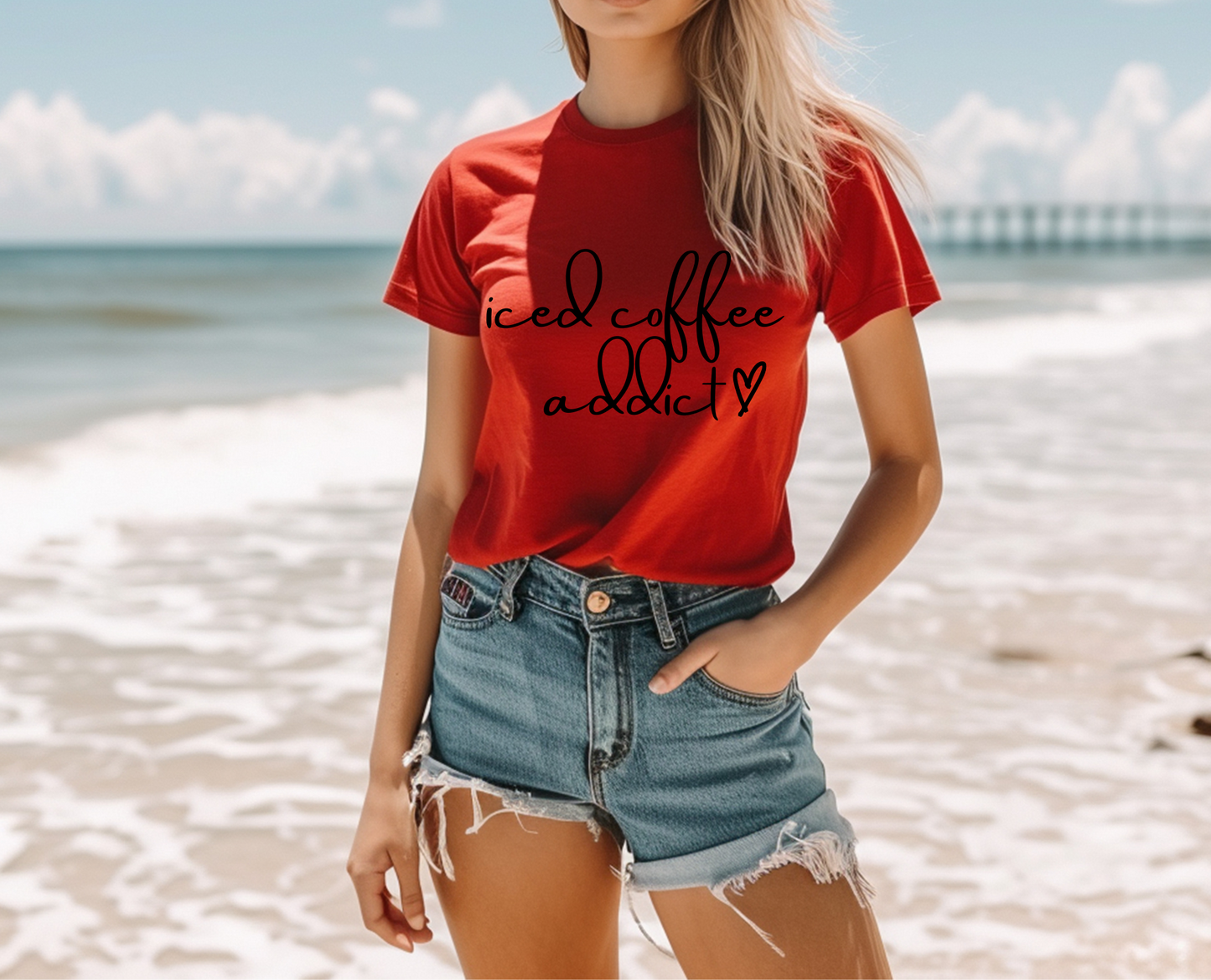 Iced Coffee Addict T-shirt